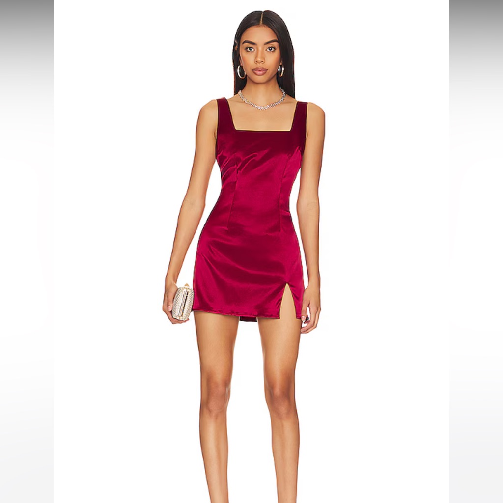 Revolve More To Come Abigail Dress In Wine Red Xs - Valentine’s Day, Party